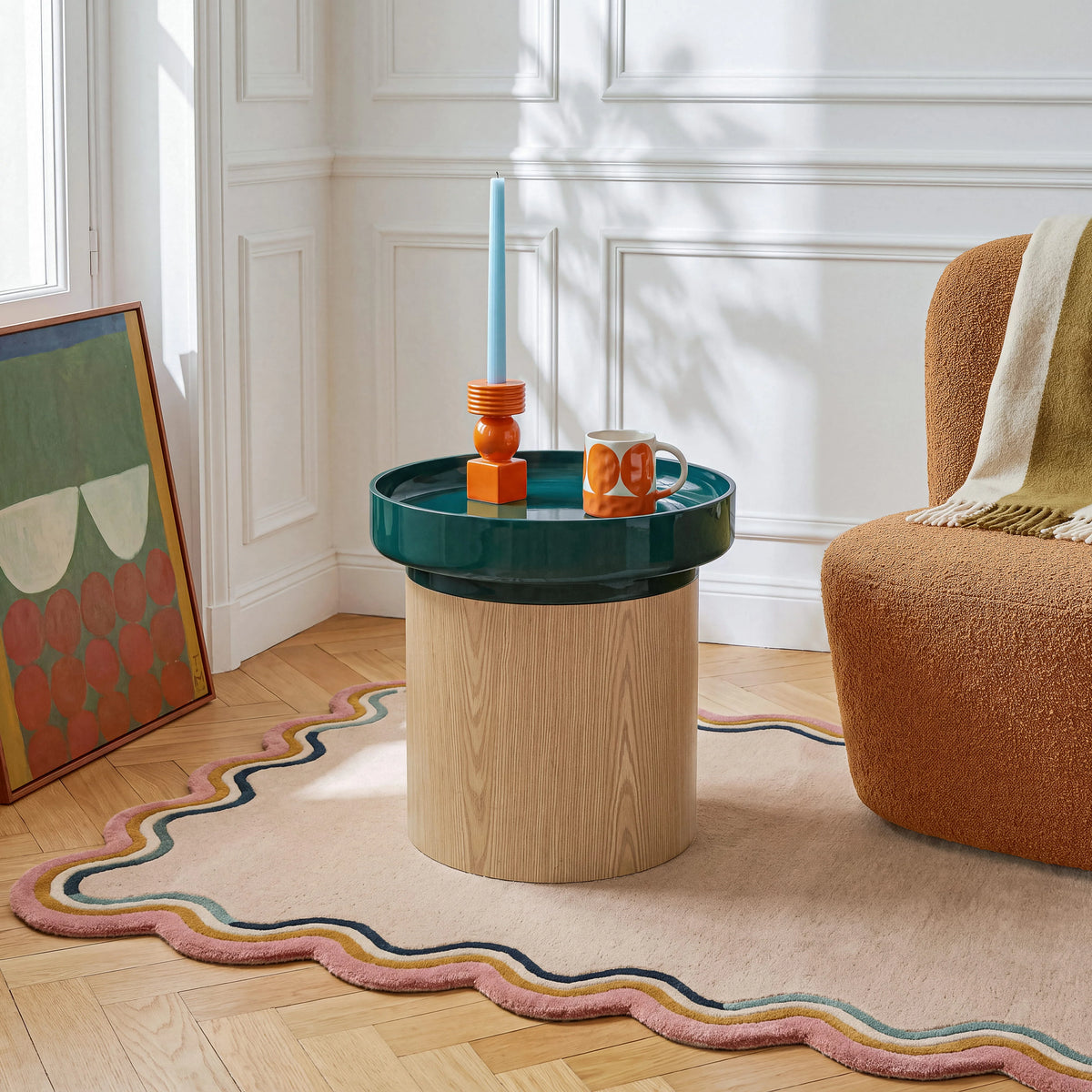 ELLIE - Round side table - Oak