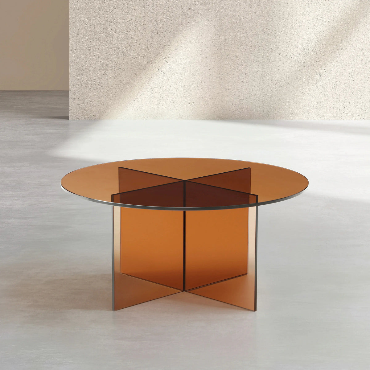 ELORY - Glass Round Coffee Table