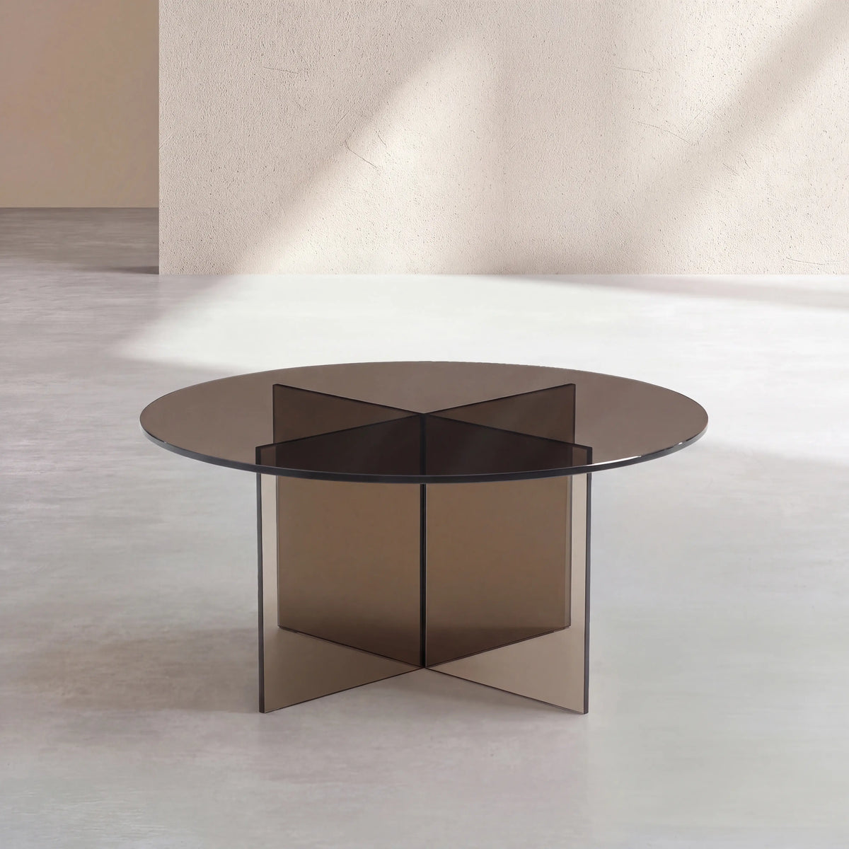 ELORY - Glass Round Coffee Table