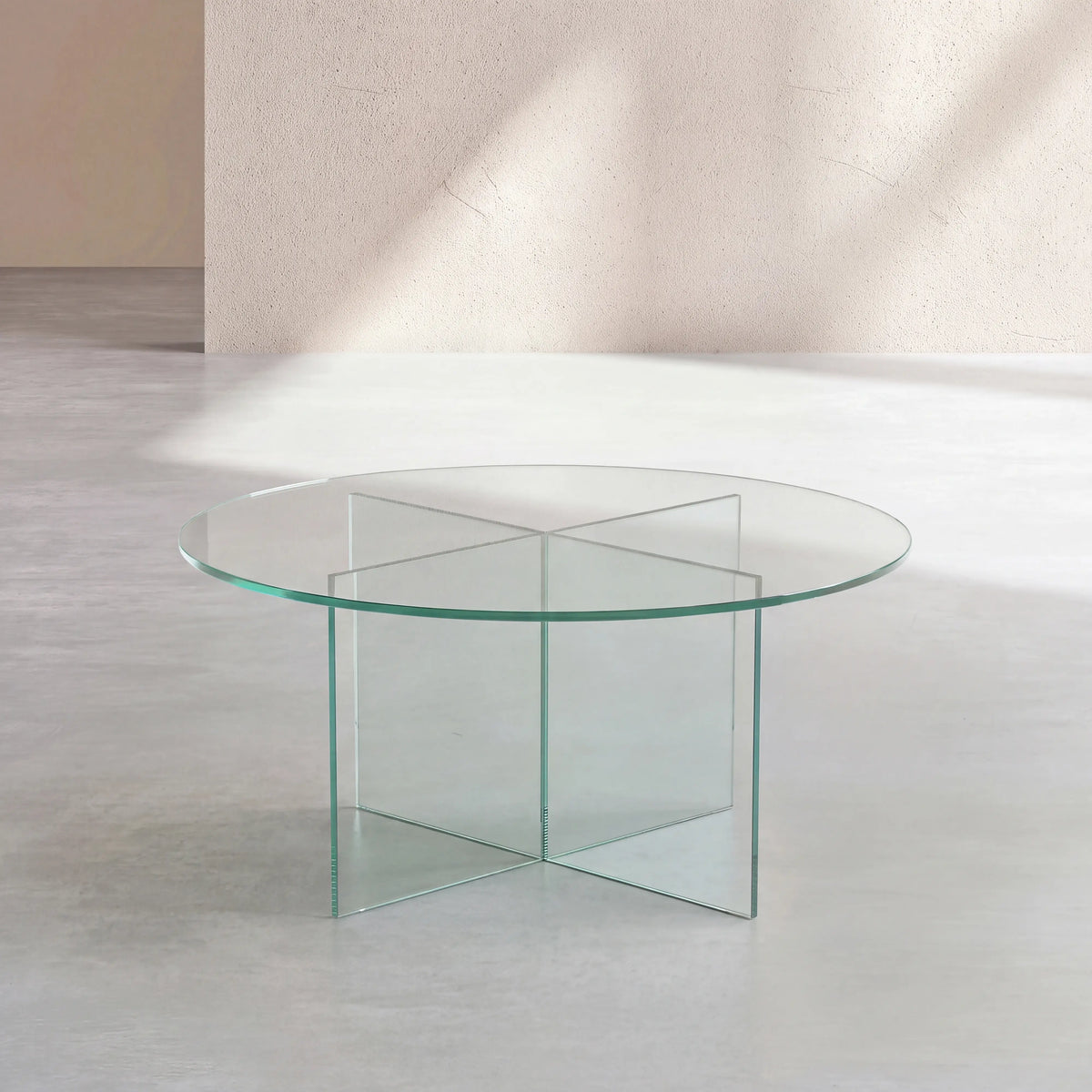 ELORY - Glass Round Coffee Table