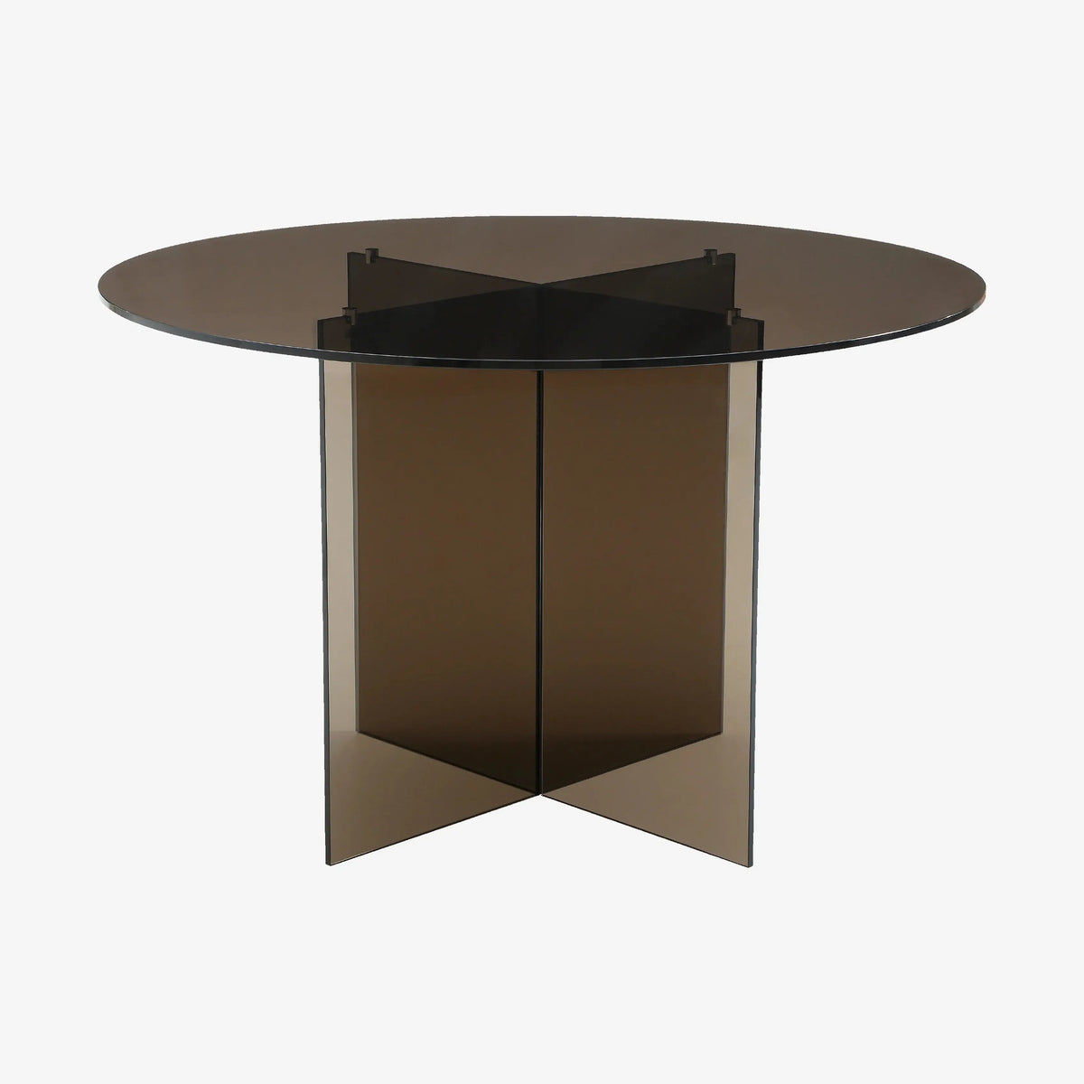 ELORY - Glass Round Dining Table