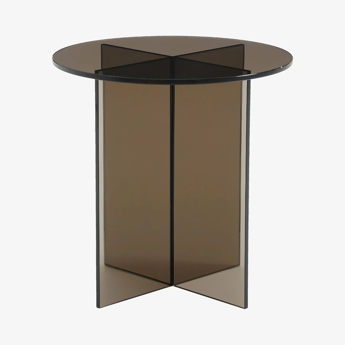 ELORY - Glass Round Side Table