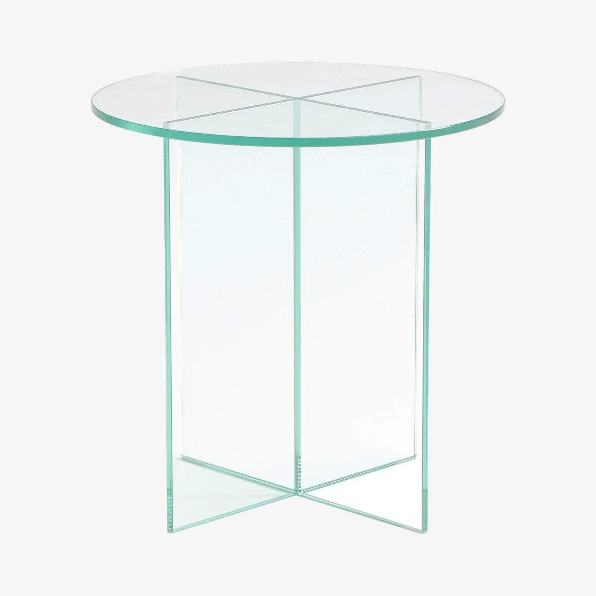 ELORY - Glass Round Side Table