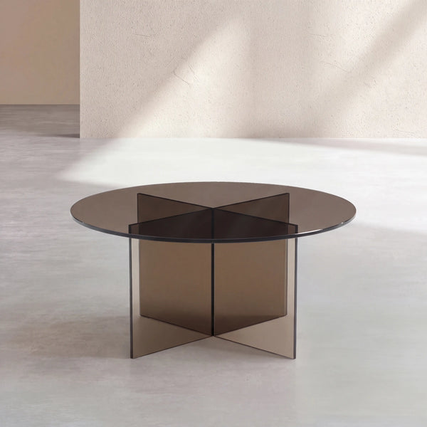 ELORY - Glass Round Coffee Table