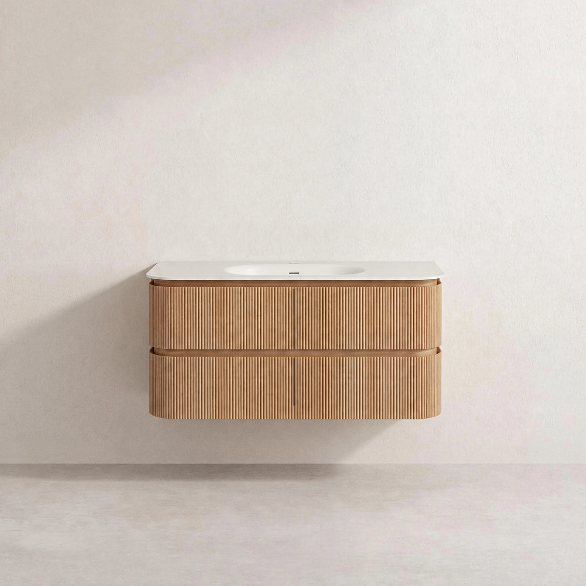 ENOLA - Ash 2 Drawer Bathroom Cabinet - 120 cm