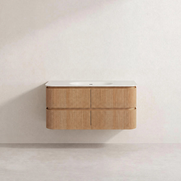 ENOLA - Ash 2 Drawer Bathroom Cabinet - 120 cm
