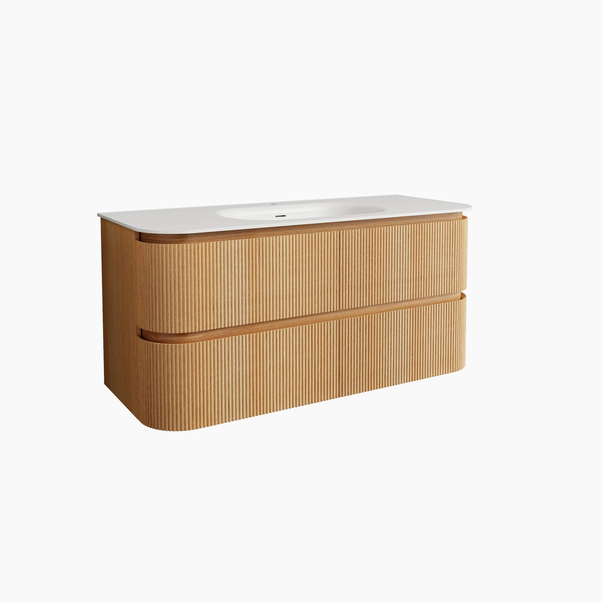 ENOLA - Ash 2 Drawer Bathroom Cabinet - 120 cm