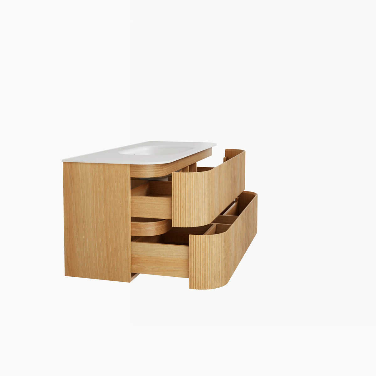 ENOLA - Ash 2 Drawer Bathroom Cabinet - 120 cm