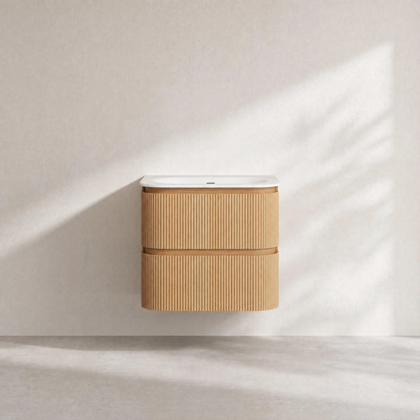 ENOLA - Ash 2 Drawer Bathroom Cabinet - 60 cm