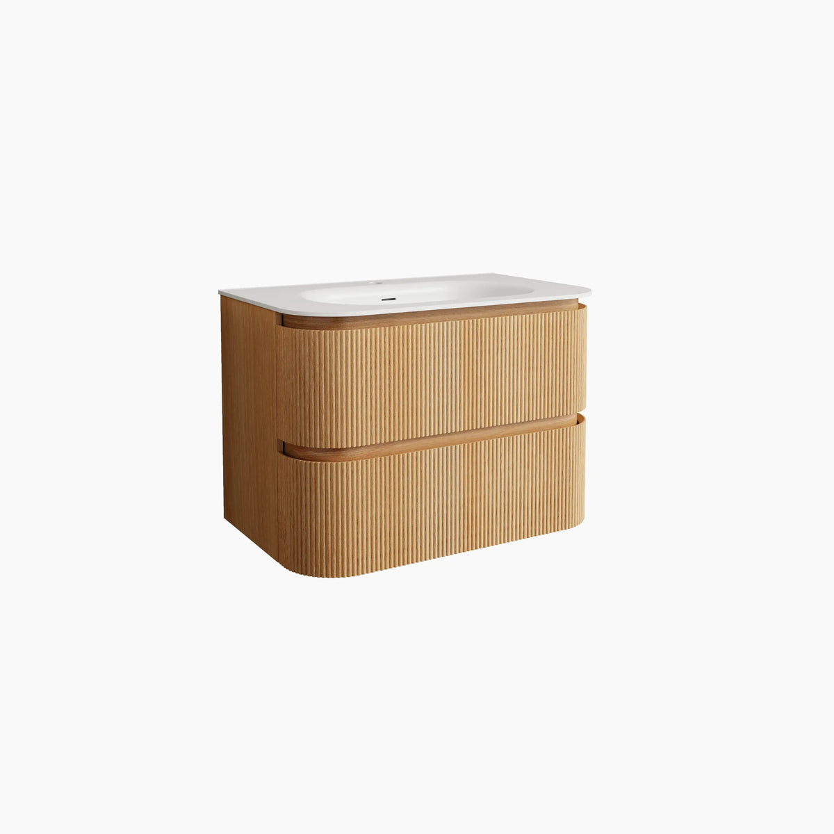 ENOLA - Ash 2 Drawer Bathroom Cabinet - 80 cm