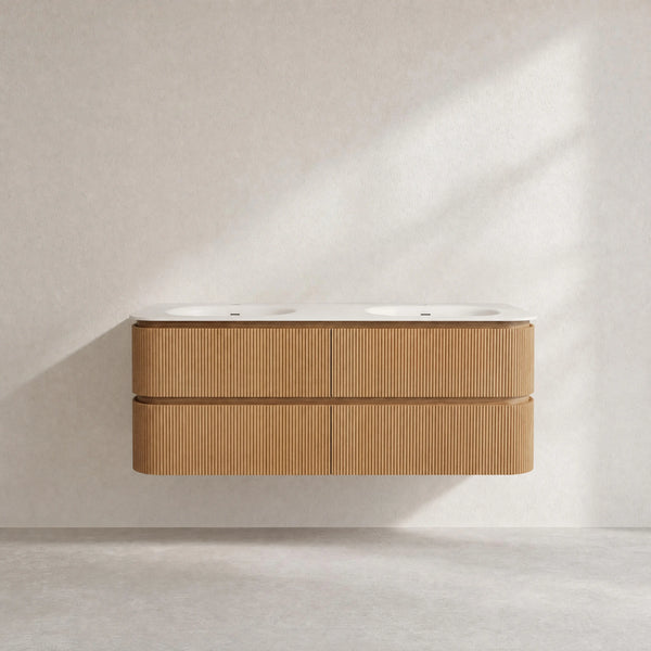ENOLA - Ash Double-sink 4 Drawer Bathroom Cabinet - 150 cm