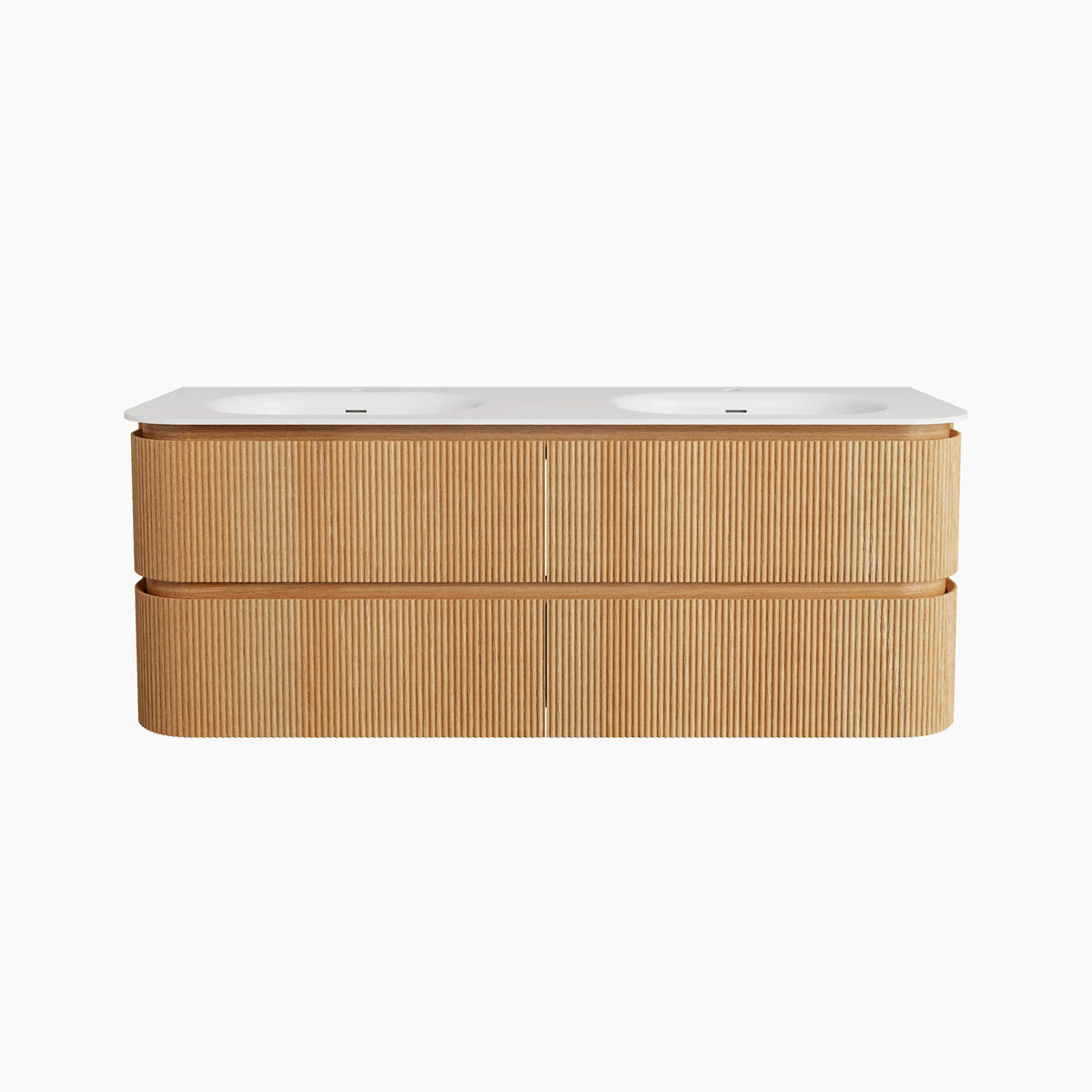 ENOLA - Ash Double-sink 4 Drawer Bathroom Cabinet - 150 cm
