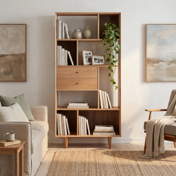 EUGENIE - Oak Bookcase