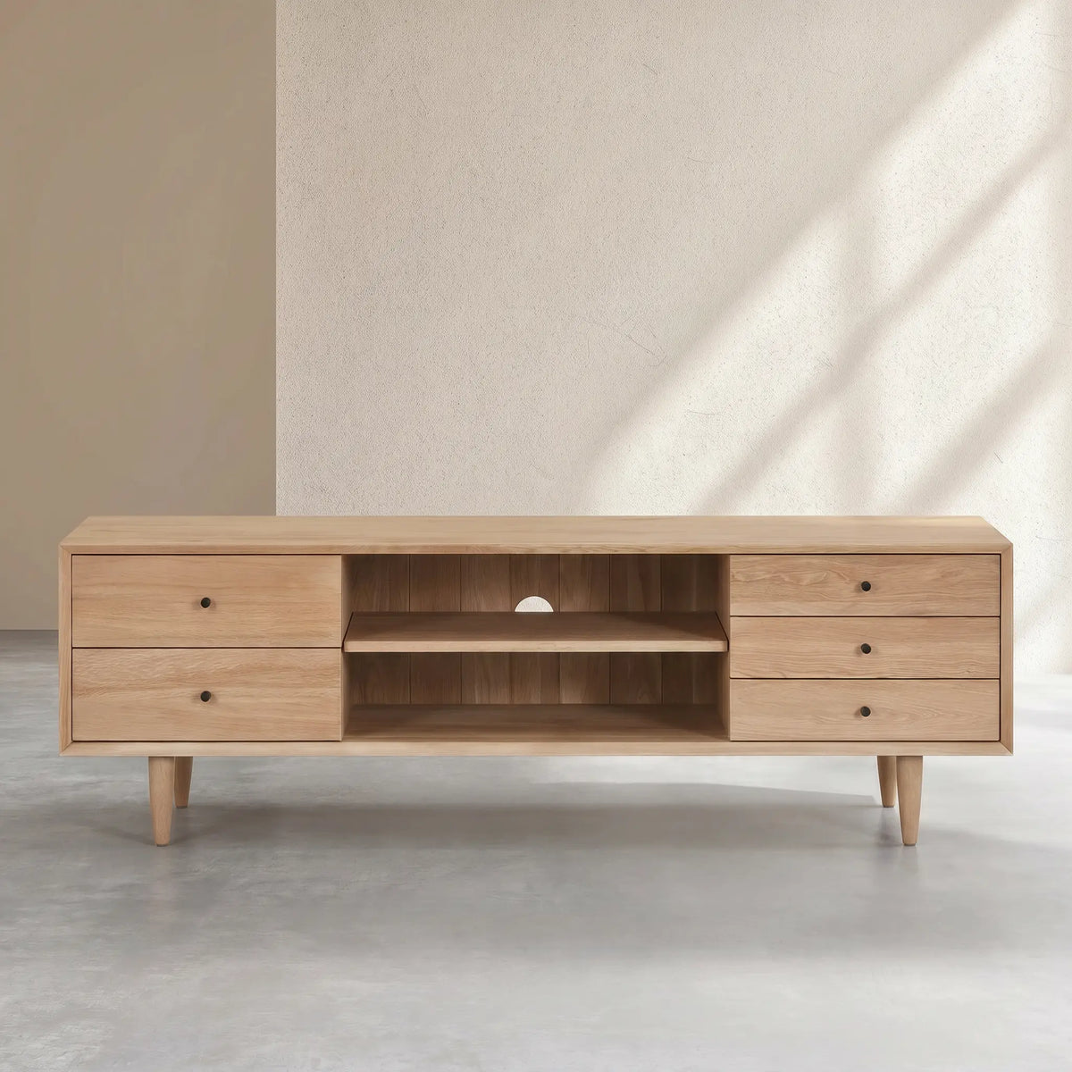 EUGENIE - Oak 5 Drawer Dresser