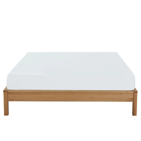 HAZO - Solid Oak Slatted Bed Base - Queen Size
