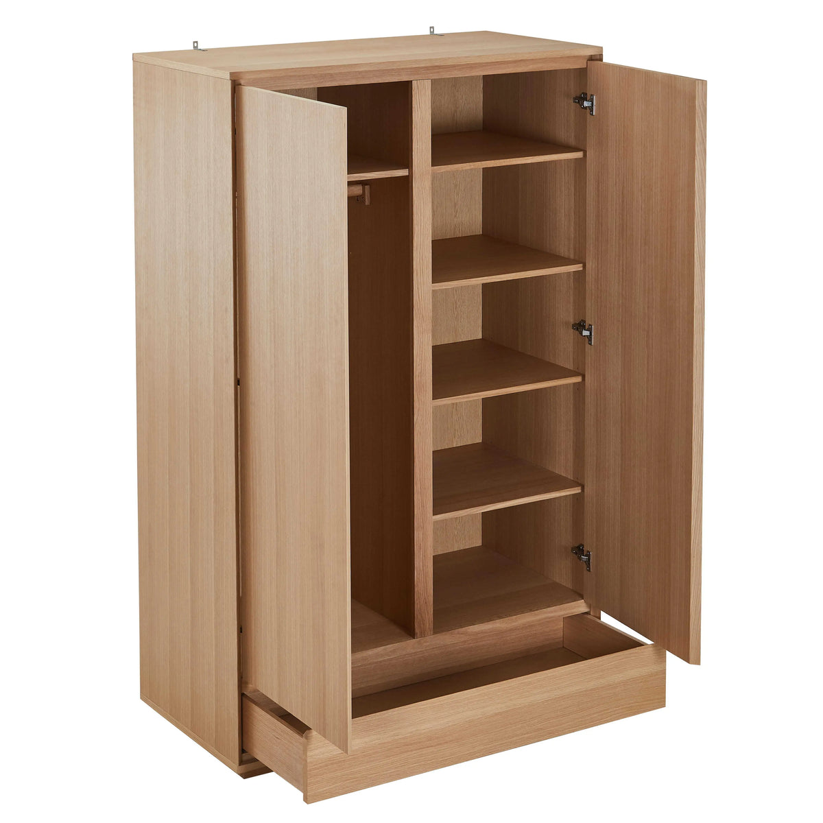 HAZO - Oak 2 Door Wardrobe