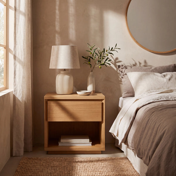 HAZO - Oak Bedside Table
