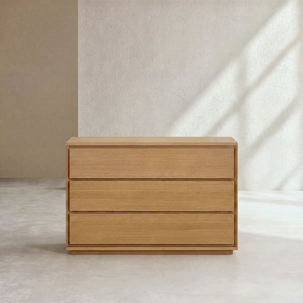 HAZO - Oak 3 Drawer Chest