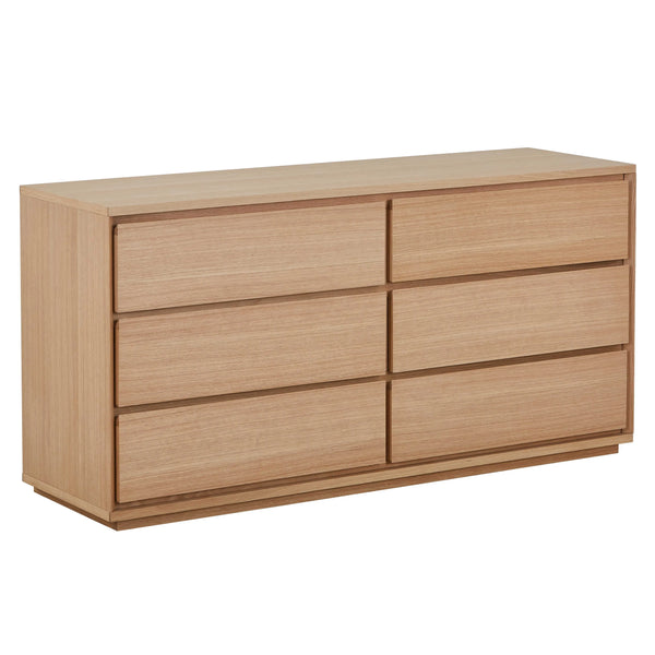 HAZO - Oak 6 Drawer Chest