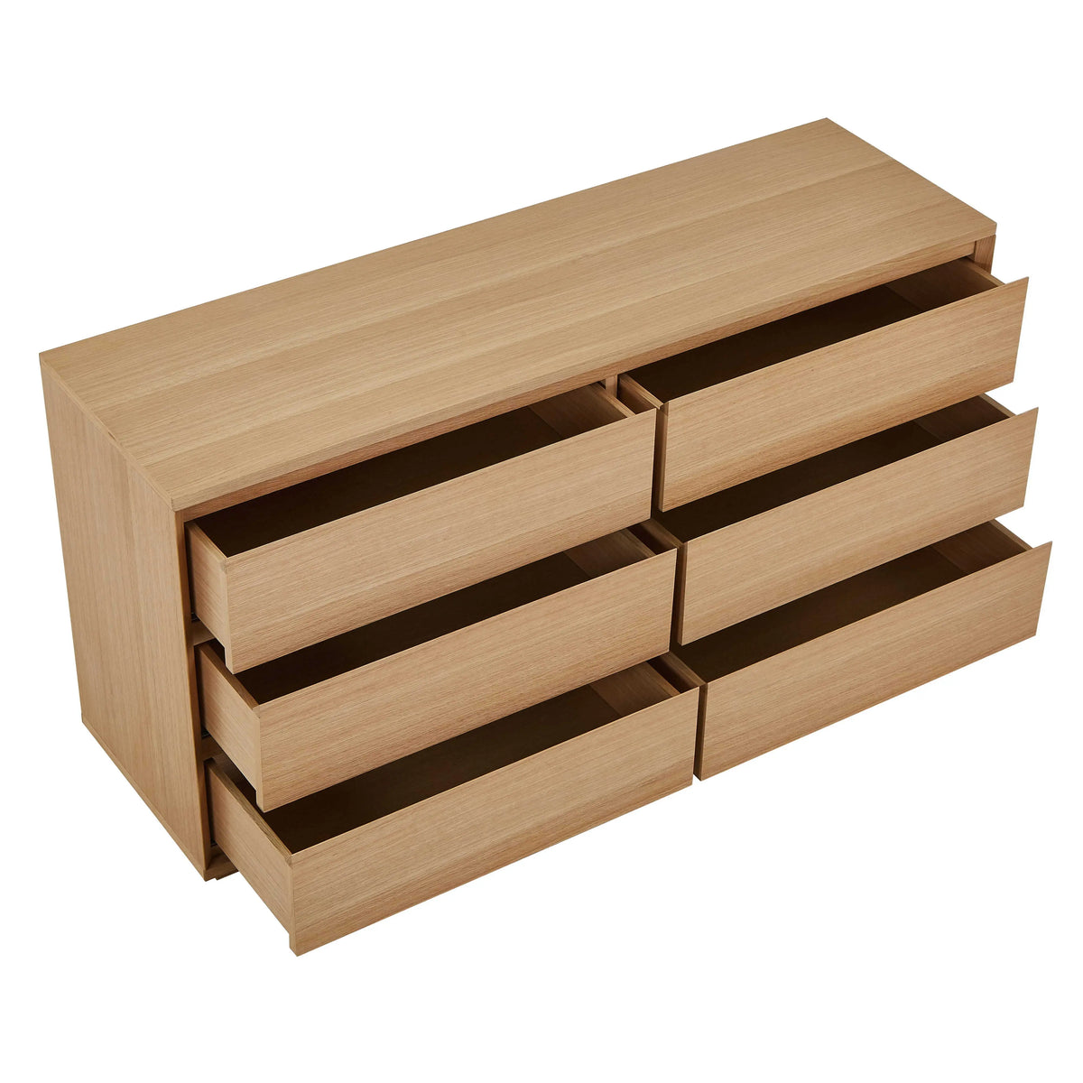 HAZO - Oak 6 Drawer Chest