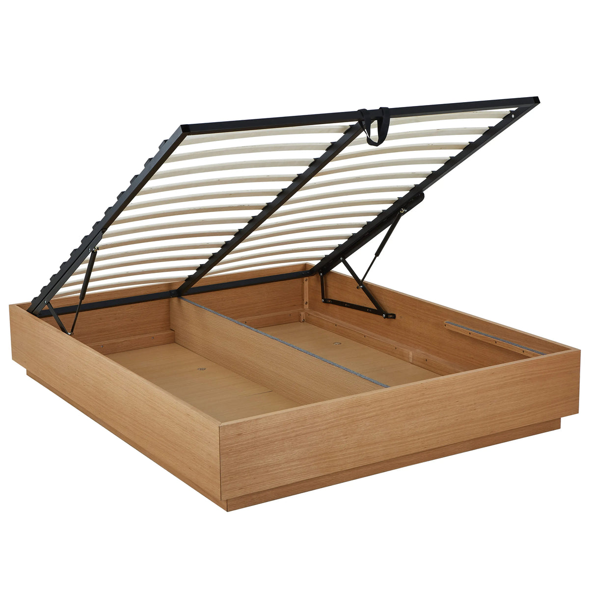 HAZO - Oak Slatted Bed Base - Queen Size