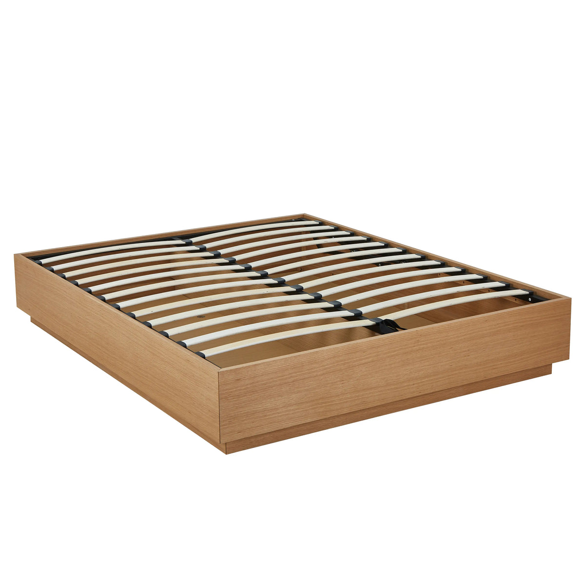 HAZO - Oak Slatted Bed Base - Queen Size