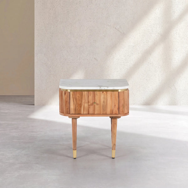 HECTOR - Marble Bedside Table