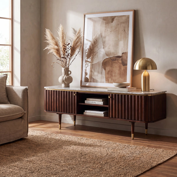 HECTOR - Marble 2 Door Entertainment Unit
