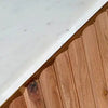 White marble natural wood