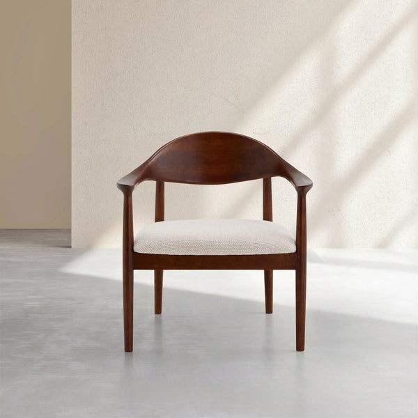 IRINA - Fabric & Oak Armchair