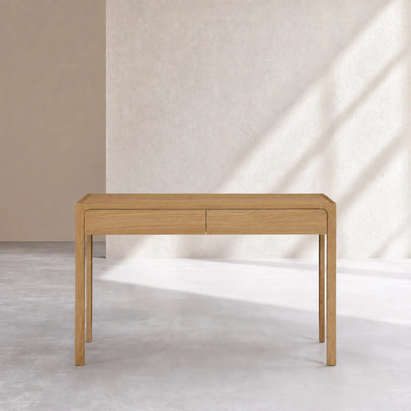 IVOINE - Oak 2 Drawer Console