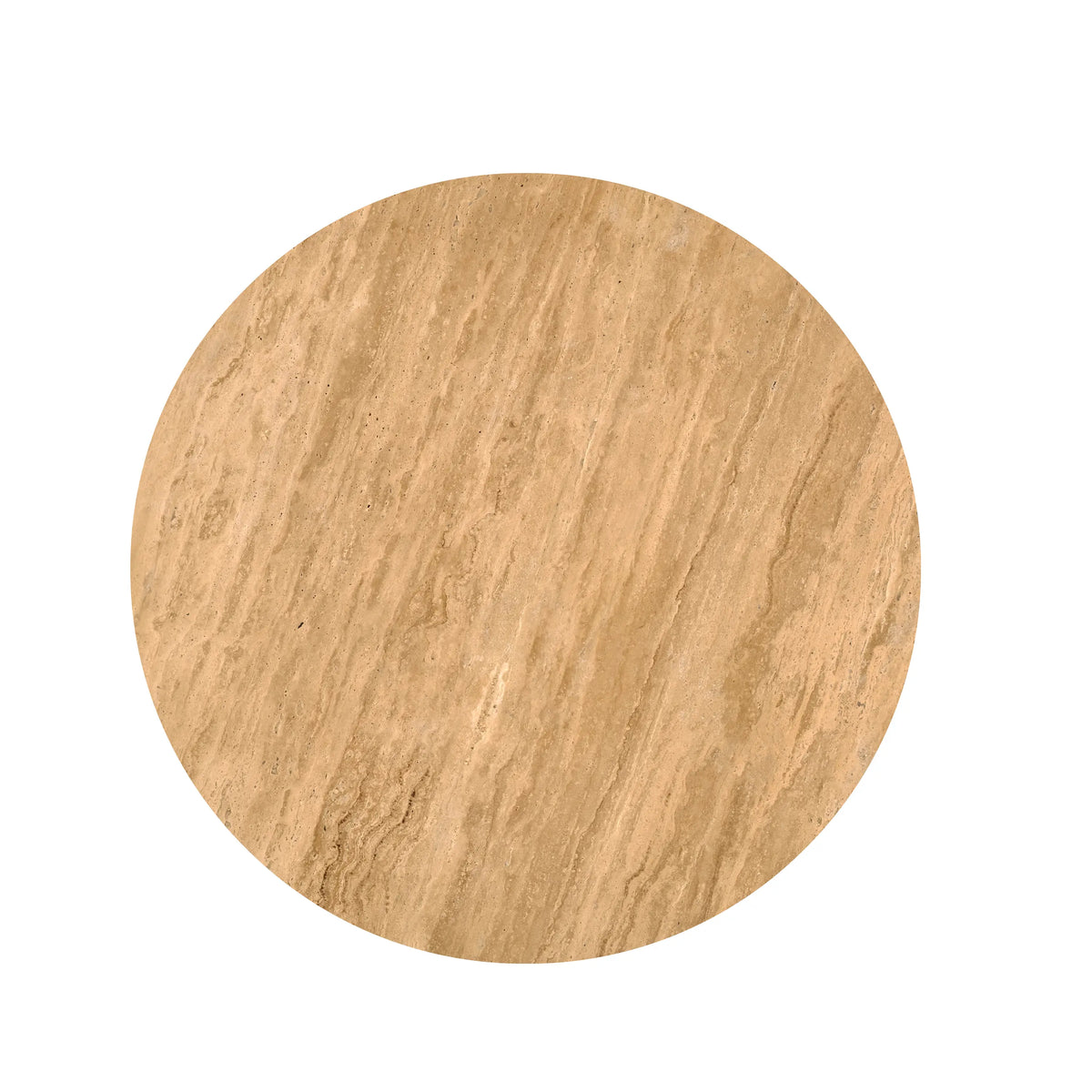 KORA - Travertine & Mango Round Coffee Table