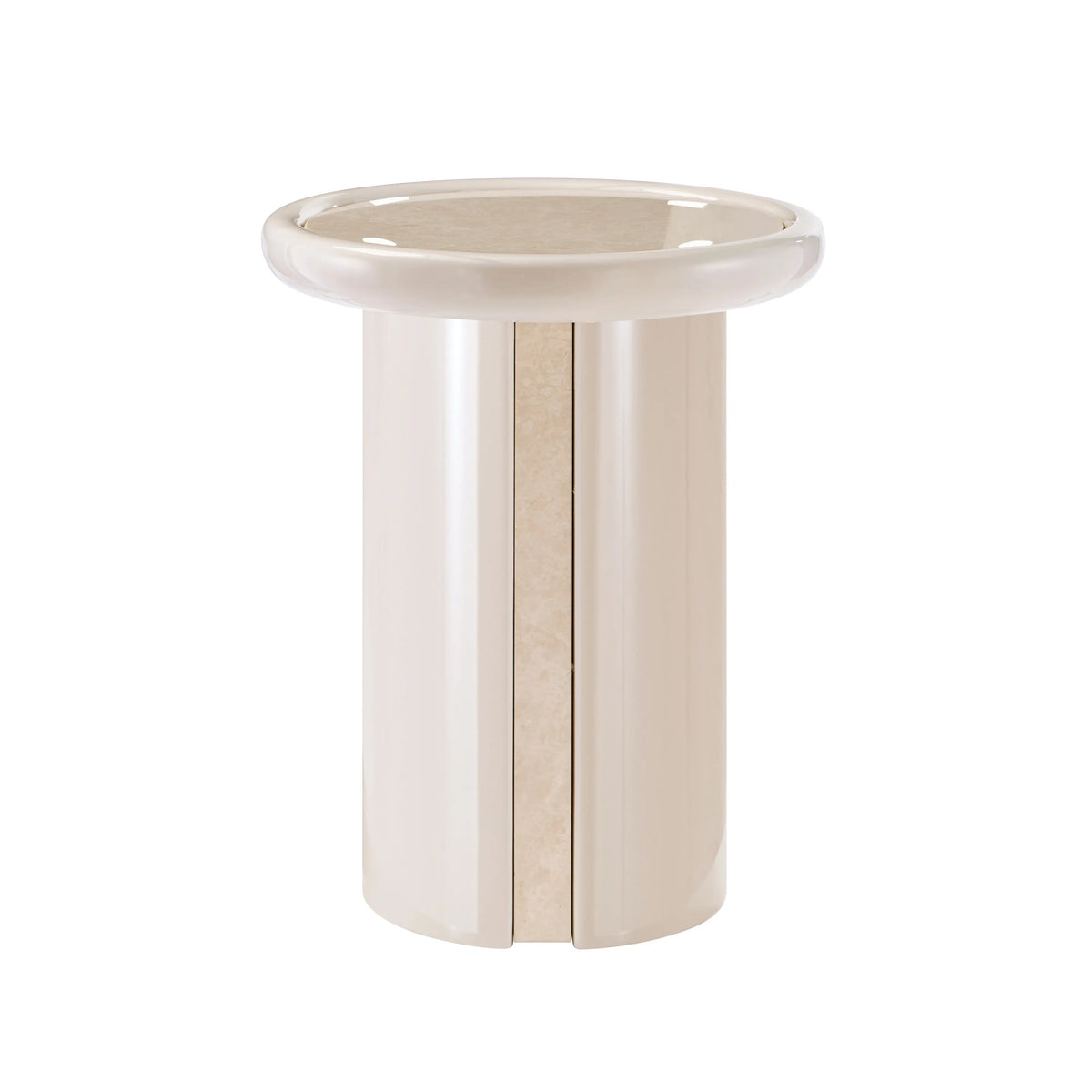 LERIDA - Marble Round Side Table