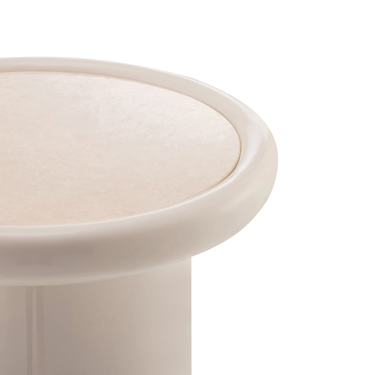 LERIDA - Marble Round Side Table