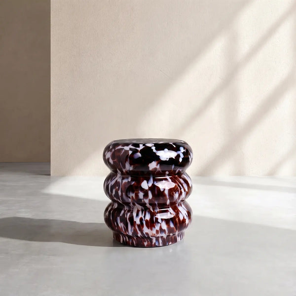LIORO - Glass Side Table - 40 cm