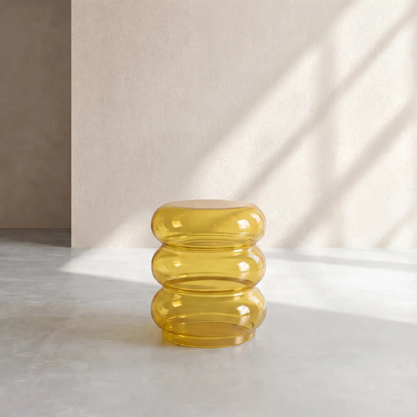 LIORO - Glass Side Table - 40 cm