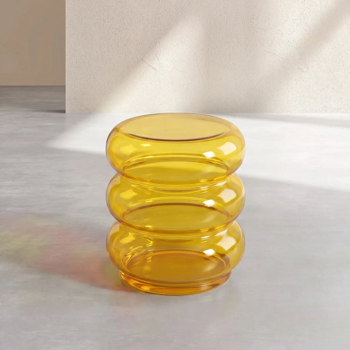 LIORO - Glass Side Table - 40 cm