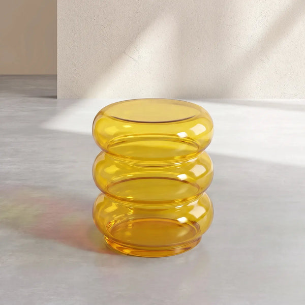 LIORO - Glass Side Table - 40 cm