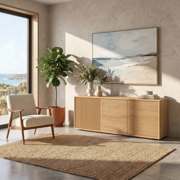 MAX - Oak 3 Door Sideboard