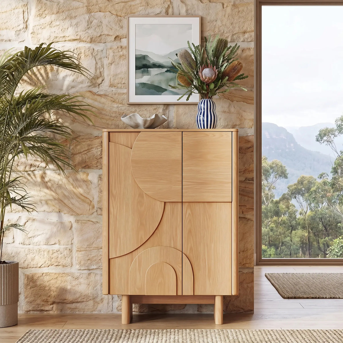 MILORD - Oak 2 Door Sideboard