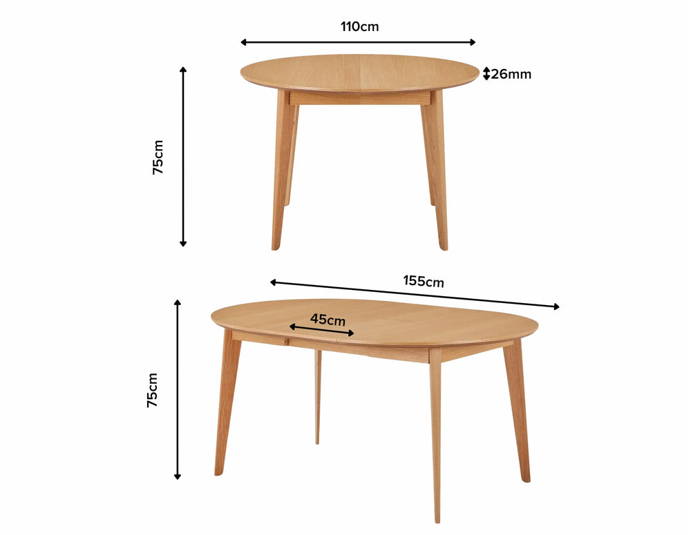 Product dimensions