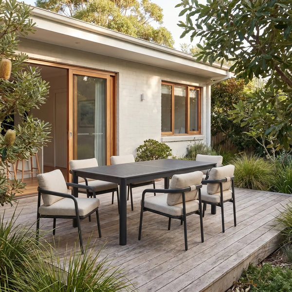 NISA - Aluminium Extendable Outdoor Dining Table