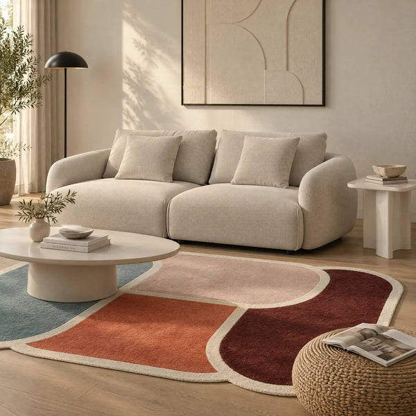 NIZIDA - Fabric 3 Seater Sofa