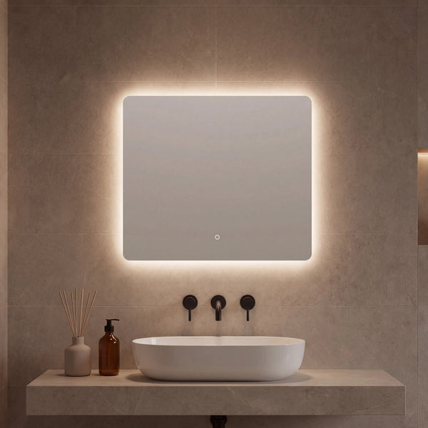 NOAM - LED Bathroom Mirror - Touch - 80 x 70 cm