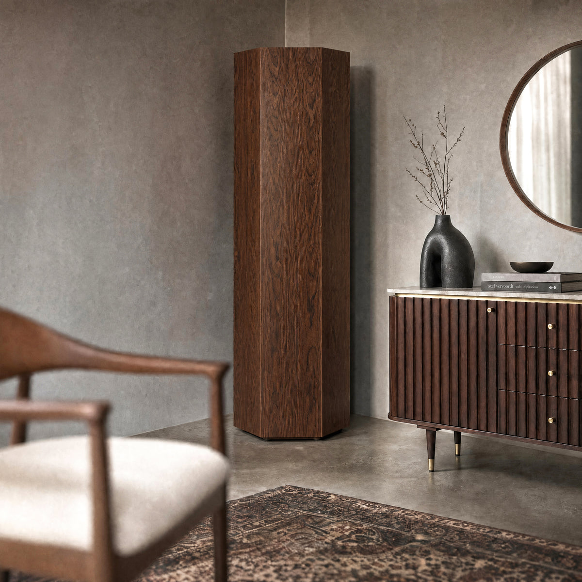 NORINA - Walnut Storage Unit