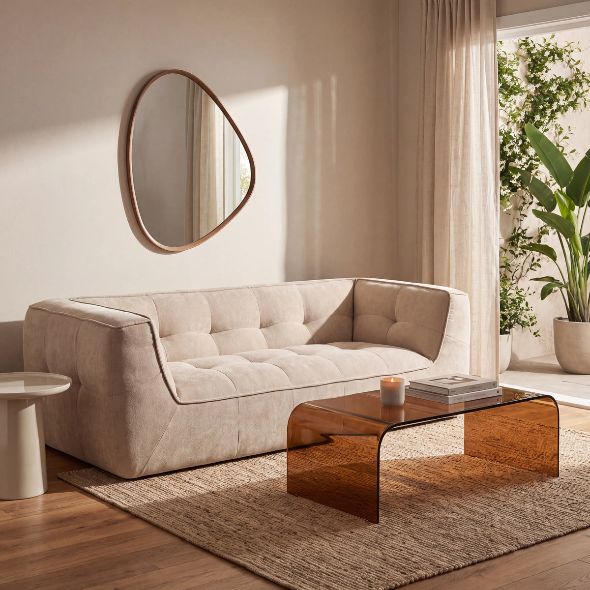 ORIETO - Fabric 3 Seater Sofa