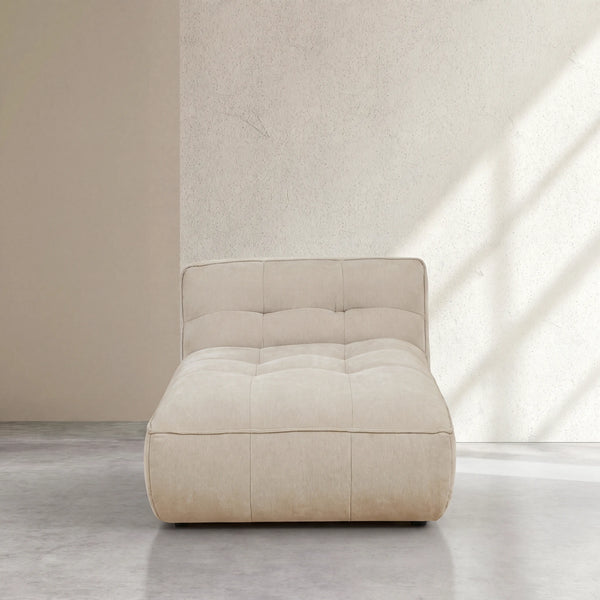 ORIETO MODULAR - Fabric Armless Chaise Sofa