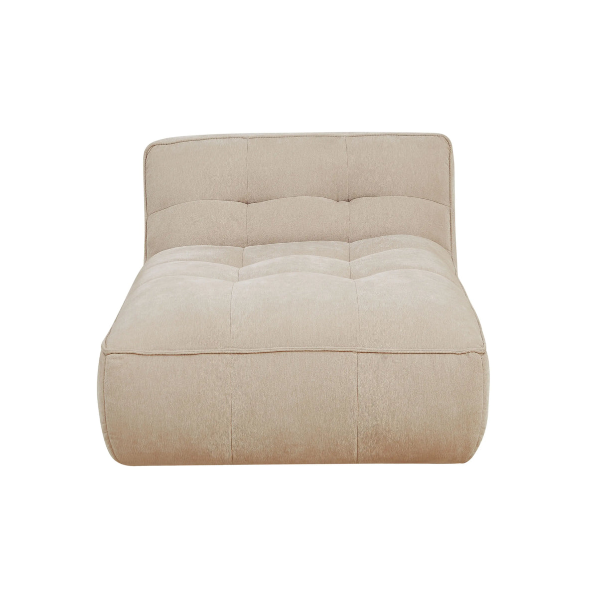 ORIETO MODULAR - Fabric Armless Chaise Sofa