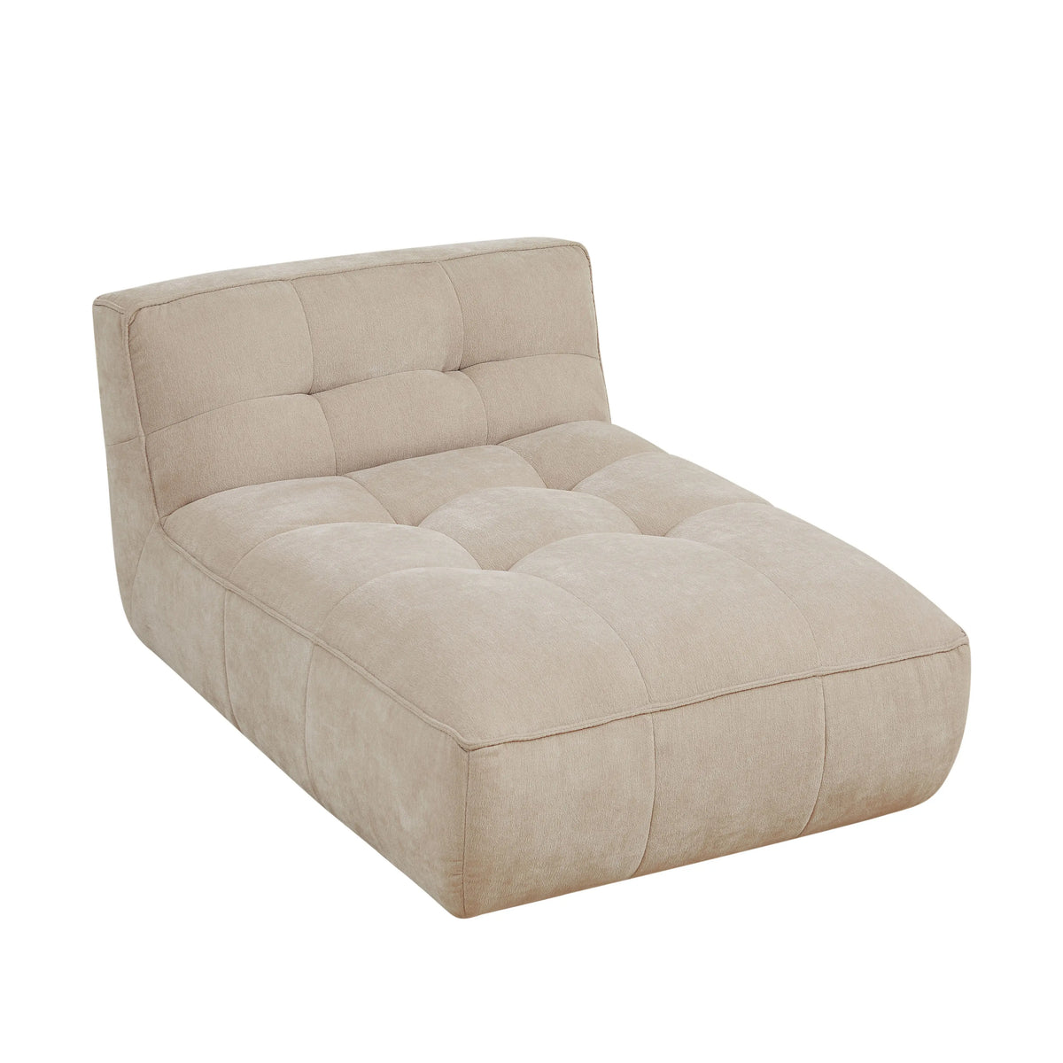ORIETO MODULAR - Fabric Armless Chaise Sofa