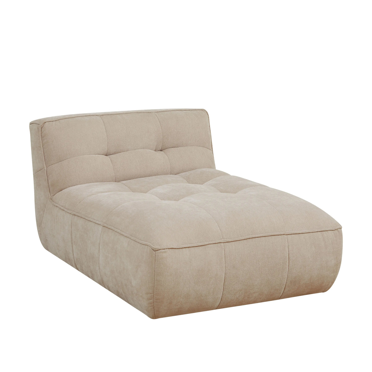 ORIETO MODULAR - Fabric Armless Chaise Sofa